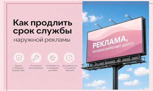 Как продлить срок службы наружной рекламы в  Ишиме