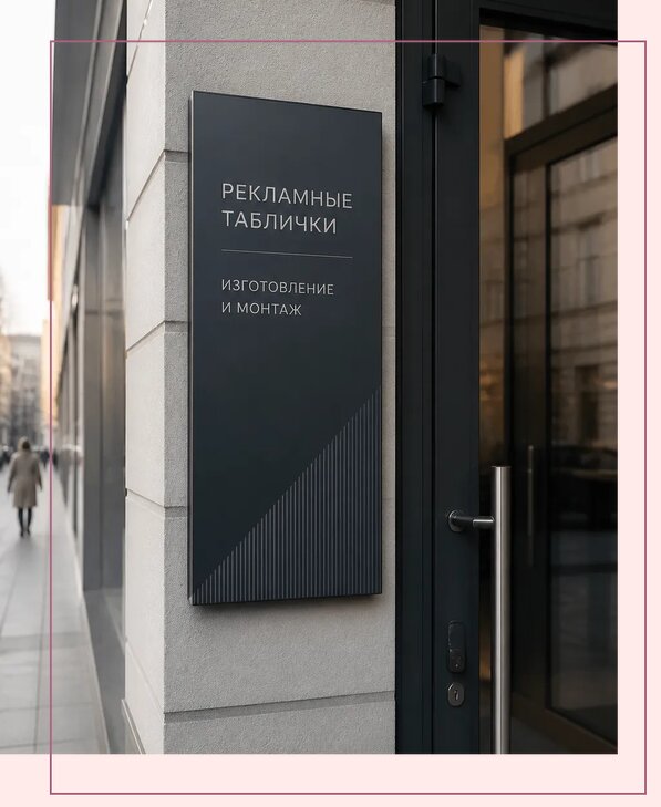 Рекламные таблички в Ишиме по цене от 4677 р. | Аванза-Шм